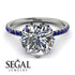 Double Hidden Halo Diamond Engagement Ring - Angelina No. 63 image 3