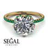 Double Hidden Halo Diamond Engagement Ring - Angelina No. 16 image 3