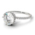 Double Hidden Halo Diamond Engagement Ring - Angelina No. 3 image 1