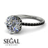 Double Hidden Halo Diamond Engagement Ring - Angelina No. 33 image 11