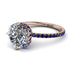 Double Hidden Halo Diamond Engagement Ring - Angelina No. 62 image 1