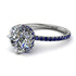 Double Hidden Halo Diamond Engagement Ring - Angelina No. 63 image 1
