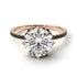 Double Hidden Halo Diamond Engagement Ring - Angelina No. 32 image 3