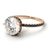 Double Hidden Halo Diamond Engagement Ring - Angelina No. 32 image 1