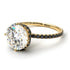 Double Hidden Halo Diamond Engagement Ring - Angelina No. 31 image 1