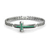 Emerald Cross Men Chain Bracelet - Nicholas No. 6 image 3