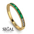 Emerald Cut Emerald Milgrain Eternity Ring - Teagan No. 4 image 10