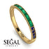 Emerald Cut Emerald Milgrain Eternity Ring - Teagan No. 64 image 10
