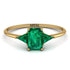 Emerald Cut Emerald With Triangles Ring - Remi No. 19 image 1