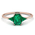 Emerald Cut Emerald With Triangles Ring - Remi No. 20 image 1