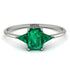 Emerald Cut Emerald With Triangles Ring - Remi No. 21 image 1
