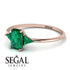 Emerald Cut Emerald With Triangles Ring - Remi No. 20 image 3