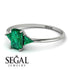 Emerald Cut Emerald With Triangles Ring - Remi No. 21 image 3