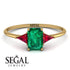 Emerald Cut Emerald With Triangles Ring - Remi No. 49 image 4
