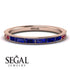 Emerald Cut Sapphire Milgrain Eternity Ring - Teagan No. 59 image 2