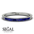 Emerald Cut Sapphire Milgrain Eternity Ring - Teagan No. 15 image 2