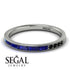 Emerald Cut Sapphire Milgrain Eternity Ring - Teagan No. 45 image 3