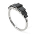 Colin's second down-payment Emerald Cut Black Diamond Geometrical Ring - Briella No. 3900 image 6