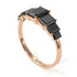 Emerald Cut Black Diamond Geometrical Ring - Briella No. 38 image 6