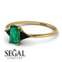 Emerald Cut Emerald With Triangles Ring - Remi No. 34 image 3