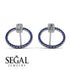 Emerald Cut Circle Diamond Earrings - Oaklyn No. 63 image 10