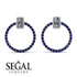 Emerald Cut Circle Diamond Earrings - Oaklyn No. 63 image 3