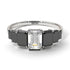Emerald Cut Diamond Geometrical Ring - Briella No. 33 image 1