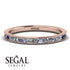 Emerald Cut Diamond Milgrain Eternity Ring - Teagan No. 62 image 2