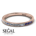 Emerald Cut Diamond Milgrain Eternity Ring - Teagan No. 62 image 3