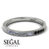Emerald Cut Diamond Milgrain Eternity Ring - Teagan No. 33 image 3
