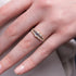 Emerald Cut Black Diamond Geometrical Ring - Briella No. 52 image 5