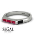 Emerald Cut Thin Ruby Signature Ring - Sara No. 42 image 3