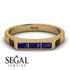 Emerald Cut Thin Sapphire Signature Ring - Sara No. 43 image 2