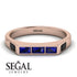 Emerald Cut Thin Sapphire Signature Ring - Sara No. 44 image 2