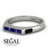 Emerald Cut Thin Sapphire Signature Ring - Sara No. 45 image 3