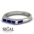 Emerald Cut Thin Sapphire Signature Ring - Sara No. 75 image 3