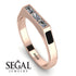 Emerald Cut Thin Diamond Signature Ring - Sara No. 32 image 10