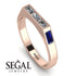 Emerald Cut Thin Diamond Signature Ring - Sara No. 62 image 10