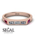 Emerald Cut Thin Diamond Signature Ring - Sara No. 47 image 2