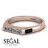 Emerald Cut Thin Diamond Signature Ring - Sara No. 32 image 3