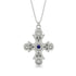 Equilateral Round Sapphire Cross Amulet - Asher No. 15 image 1