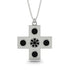 Equilateral Black Diamond Cross Necklace - Jayce No. 9 image 1