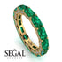 Eternity Emerald Hidden Emeralds Band - Ember No. 4 image 10