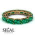 Eternity Emerald Hidden Emeralds Band - Ember No. 34 image 2