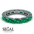 Eternity Emerald Hidden Emeralds Band - Ember No. 66 image 2