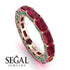 Eternity Emerald Hidden Rubys Band - Ember No. 26 image 10