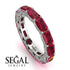 Eternity Emerald Hidden Rubys Band - Ember No. 12 image 10