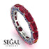 Eternity Emerald Hidden Rubys Band - Ember No. 72 image 10