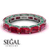 Eternity Emerald Hidden Rubys Band - Ember No. 27 image 2