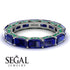 Eternity Emerald Hidden Sapphires Band - Ember No. 30 image 2